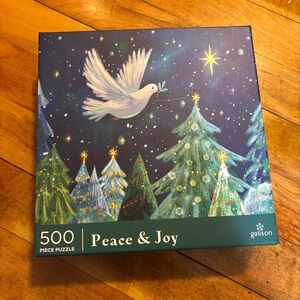 Galison | peace and joy 500 piece jigsaw puzzle